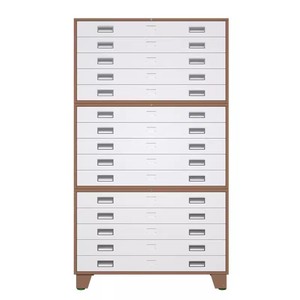 Modern Movable Steel A0 A1 File Cabinet with Lock for <strong>Office</strong> Use Baseboard <strong>Drawing</strong> and Map Storage - Product Image 3