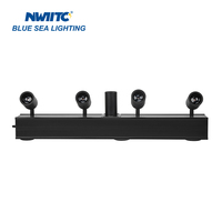 Projecteur LED magnétique 4x10W COB à piles avec zoom, lumière de scène sans fil