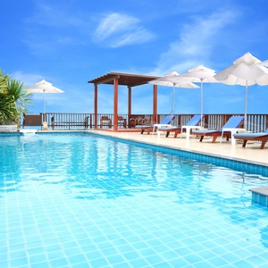 Bluwhale diseño profesional de marco de aluminio de Metal Base playa paraguas piscina al aire libre Patio y jardín - Product Image 1