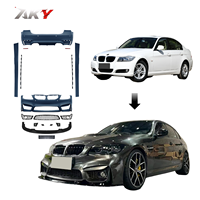Bodykit untuk BMW 3series E90 tahun 2009 - 2012 LCI Upgrade ke Gaya M4 Aksesoris Bumper Depan Belakang Side Skirt Desain Baru PP