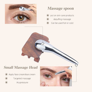 Outil de massage pour soins de la peau, très vendu au Japon, en forme de cuillère, produit minéral en térahertz, cuillère Gua Sha en minerai de térahertz 99,999 % naturel - Product Image 3