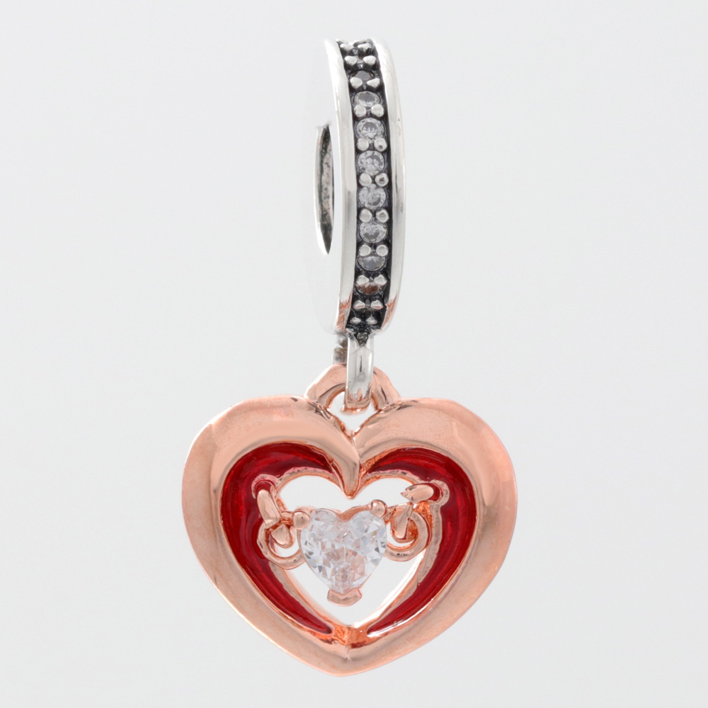 Forme de coeur bicolore