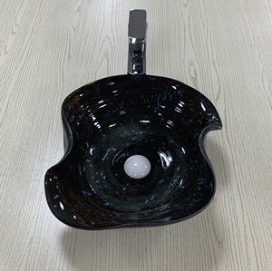 Fregadero de cerámica de diseño moderno de alta calidad con <span class=keywords><strong>grifo</strong></span> de un solo orificio Escurridor de <span class=keywords><strong>lavabo</strong></span> de baño fácil de limpiar para el hogar o Villa - Product Image 2