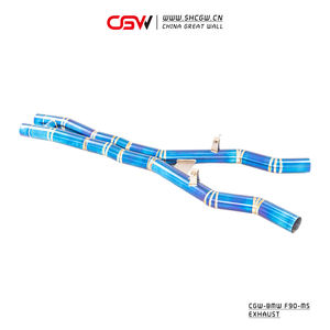 Wild Growling suara Titanium matang, katup elektronik Catback pipa knalpot untuk BMW M5 F90 4.4T knalpot AWD - Product Image 5