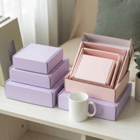 Boîtes rigides en carton ondulé recyclables personnalisées en gros, couleur personnalisée, impression de logo, emballage pour cadeaux, expédition de chaussettes, personnalisées