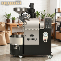 Machine à torréfier le café Bideli 1kg 2kg 3kg, intelligente, pour usage commercial et domestique, chauffage au gaz ou électrique, torréfacteur de café de table