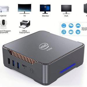 新しい2025インテルN100クアッドコアミニデスクトップPC 512GB SSD DDR4 2.5G LAN WIFI Windows 10/11ビジネス用途 - Product Image 2