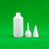 Bouteilles applicatrices en plastique personnalisables JB-071 PE 5ml/10ml/15ml avec bouchon compte-gouttes à pointe de précision, rechargeables, sérigraphiables
