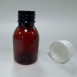 Usine directement 90ML Ambre Usine En Gros En Plastique Toux Sirop Bouteille Médecine Bouteille En Plastique - Product Image 1