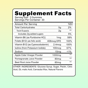 Meilleur prix pour les gummies brûle-graisses ACV avec vitamine B6 B12, service OEM ODM pour les commandes en gros - Product Image 6