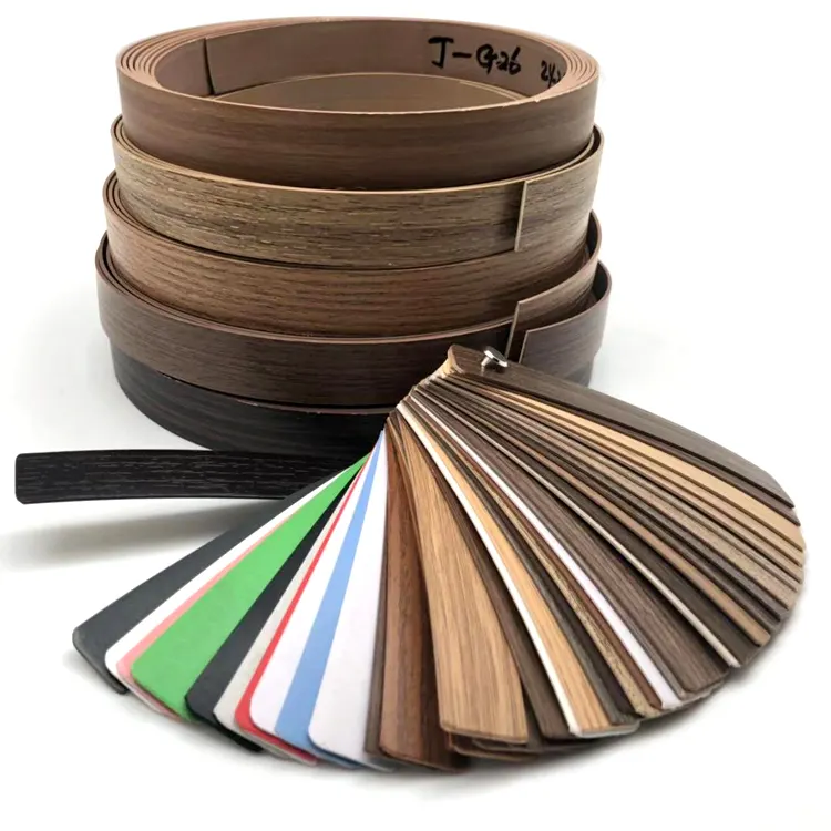 0.4mm decorative wood singing band edge banding in roll for computer desk