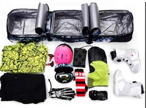 160 à 175 CM réglable Snowboard <span class=keywords><strong>sac</strong></span> personnalisé <span class=keywords><strong>sac</strong></span> à dos simple Double planche 3 poches <span class=keywords><strong>Ski</strong></span> accessoires <span class=keywords><strong>Ski</strong></span> <span class=keywords><strong>sac</strong></span> avec roues - Product Image 5