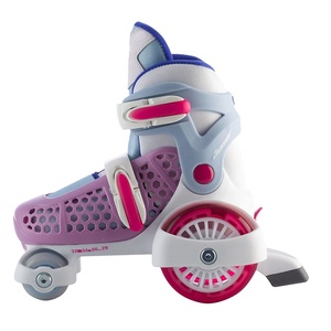 Patins à roulettes ajustables pour enfants de 5 à 8 ans, pour le plaisir en extérieur, avec effets lumineux - Product Image 3