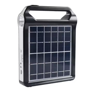 Système de générateur d'énergie solaire portable rechargeable 6V avec chargeur USB et lampe, kit d'énergie solaire domestique - Product Image 1