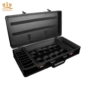 Maletín de Transporte de Alta Calidad para Suministros de Barbería para Estilistas y Barberos Caja de Herramientas de Aluminio Dorado - Product Image 6