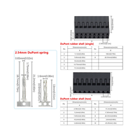 620 Buah Kit Konektor Kabel Jumper Pria/Wanita dengan Pin Housing Konektor Kabel Adaptor 2.54MM untuk Papan Sirkuit Dupont
