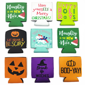 Custom Neoprene Cooler Bag for Ice Coffee Sublimation Sleeve for Iced Beverages with Customizable Logo - Product Image 2