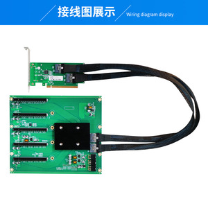 การ์ดอะแดปเตอร์ PCIe 4.0 Baseboard DDR4 1 ถึง 5 X16 สำหรับการ์ดจอ เซิร์ฟเวอร์ การขยาย GPU - Product Image 4
