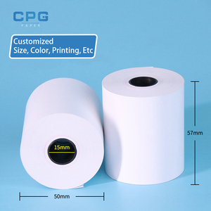 Manufacturer Wholesale Eco Friendly BPA Free POS/ATM 48GSM Thermal <b>Paper</b> Rolls 57X30 80X80mm Thermal Printer Receipt <b>Paper</b> Rolls - Product Image 2