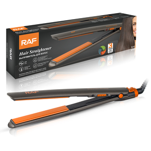 เครื่องหนีบผม RAF 58W อุณหภูมิ 210 องศาเซลเซียส ใช้ได้ทั้งผมแห้งและผมเปียก แผ่นเซรามิก สำหรับจัดแต่งทรงผม ใช้ได้ทั้งที่บ้านและร้านเสริมสวย รุ่น R.413 - Product Image 2