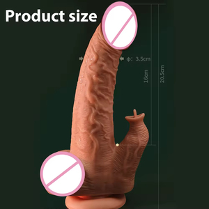 Vibromasseur télescopique APP pour femme, réaliste, avec fonction de léchage clitoridien, jouet sexuel pour masturbation féminine - Product Image 1