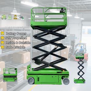 नए 9.2 मीटर 11.2 मीटर छोटे व्यक्त फ्लाई जिब 3 मीटर इलेक्ट्रिक वर्टिकल बूस्ट मास्ट लिफ्टर रोटेशन मोबाइल कैंची लिफ्ट - Product Image 3