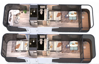 Maison à capsules écologiques de 20 à 40 pieds Capsule de luxe Capsule préfabriquée House Pod