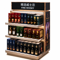 Présentoir de Luxe en Acier Inoxydable pour Parfums, Vitrine Cosmétique, Aménagement de Boutique avec Éclairage LED et Boîte à Lumière de Marquage