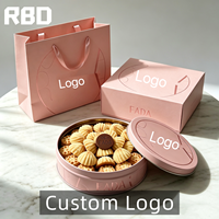En gros, Boîte en carton et Sac en papier biodégradables, rose, avec logo personnalisé, pour collection de jouets alimentaires, ensemble anti-stress de qualité alimentaire, mignon