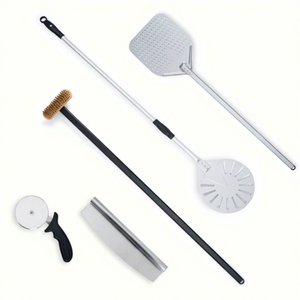 Juego de herramientas de accesorios de pizza de acero inoxidable de pala de pizza, paleta de pizza de aluminio, cáscara de pizza a la venta - Product Image 2