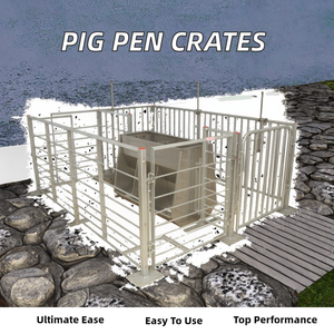 กรงเลี้ยงสุกรแบบใหม่คุณภาพสูง SHEEDOZ รุ่น Q235/วัสดุชุบสังกะสีแบบจุ่มร้อน รับประกัน 1 ปี สำหรับฟาร์มเลี้ยงสัตว์ คอกเลี้ยงแบบมีตะแกรง - Product Image 2