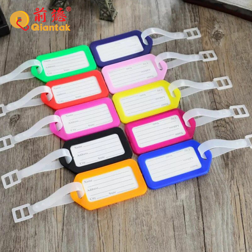 Wholesale Popular Cheap Custom PVC & PP Plastic Labels for Luggage Backpack Promotional Lanyards Plastic sheets