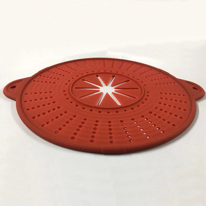 Pantalla <span class=keywords><strong>antisalpicaduras</strong></span> de grado alimenticio para <span class=keywords><strong>sartén</strong></span>, <span class=keywords><strong>tapa</strong></span> resistente al calor para salpicaduras de microondas, cubierta de olla de silicona para Cocina - Product Image 6
