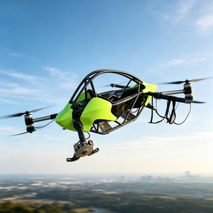 New Battery Powered Blue Single Seat Rotary Wing Lightweight Carbon Fiber <b>Remote</b> <b>Control</b> Vertical Takeoff Flying Plane 4K <b>Camera</b> - Product Image 4