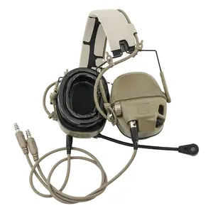 TS TAC-SKY Tactical AMP Headset cuffie elettroniche a doppia comunicazione cuffie protettive per le orecchie da caccia all'aperto