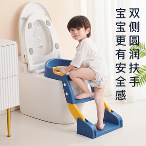 Asiento de inodoro plegable Baby Step con taburete antideslizante para niños pequeños de 1 a 2 años, ayuda multifuncional de plástico para el entrenamiento para ir al baño - Product Image 3