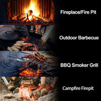 Allumeur de barbecue portable Vertak 2000W argenté, torche électrique de jardin pour désherbage, brûleur de charbon de bois sécurisé
