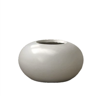 Pot de fleurs en ciment de magnésium plat et créatif, dispositif pour fleurs, plante verte, style nordique simple, japonais, plantes d'extérieur, respirant