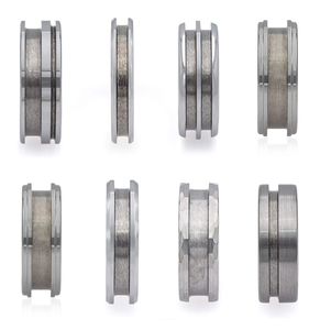 Nhẫn Vonfram Cacbua Có Rãnh Bán Sỉ Của Nhà Sản Xuất Trang Sức TrueGold Dành Cho Nam Nữ Khảm - Product Image 1