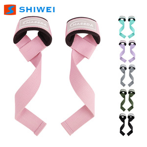 สายรัดข้อมือยกน้ำหนัก Shiwei สีม่วง กันลื่น ป้องกันมือสำหรับออกกำลังกาย เหมาะสำหรับเดดลิฟท์ ดึงข้อ บาร์โหน ใช้ได้ทั้งชายและหญิง ยืดหยุ่นปานกลาง - Product Image 2