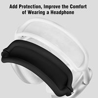 Étui pour écouteurs Airpods Max, housse en silicone pour Apple Airpods Max Accessoires Cases 3 en 1 set (Noir)