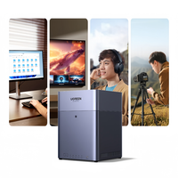 UGREEN DH4300 Plus Mini NAS Domestique AI Rockchip Octa Core A55-A76 8 Go LPDDR4X 4 Baies SATA HDD SSD NFC RJ45 Stockage Réseau 2.5GbE