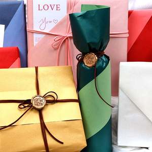 Papel de regalo de boda con impresión de doble cara de fábrica, papel de regalo perlado de 43*300 cm, papel de regalo - Product Image 4