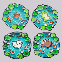 Pin Enamel Bebek Lucu Bros Kartun Pin Kerah Lencana di Ransel Aksesori Pakaian Perhiasan Anime Hadiah untuk Penggemar