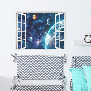 Decorazione per la casa rimovibile falso spazio <span class=keywords><strong>finestra</strong></span> 3d adesivi <span class=keywords><strong>murali</strong></span> per i bambini - Product Image 2