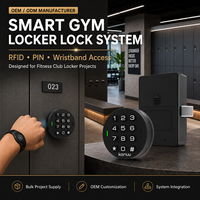 Cerradura Inteligente RFID con PIN para Gabinetes E60 OEM ODM, Cerradura Digital con Teclado RFID para Proyectos de Casilleros, Gimnasios, Spas, Resorts y Escuelas