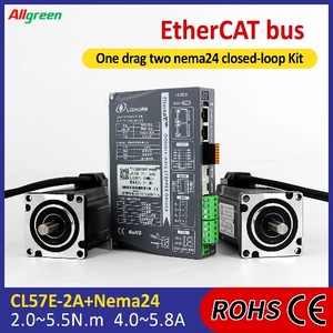 Kit de controladores de motor paso a paso de bucle cerrado de CC de 2 ejes Nema24 de 2/2.3/2.8/4.5/4.8/5.5N.m, 2 fases, 4/4.5/5/5.8A, DC24V~50V, 1000PPR - Product Image 2