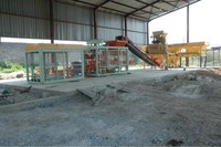 Línea de Producción Completa Shengya QT6-15, Máquina Automática Hidráulica para Fabricar Bloques de Hormigón Huecos