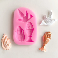 Trophée Paix Colombes Clap Silicone Moule Fondant Gâteau Jante Décoration Chocolat Moule