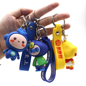 Tùy Chỉnh 3D Phim Hoạt Hình Dễ Thương PVC Móc Khóa Ánh Sáng Màu Xanh Búp Bê Keyring Quà Tặng Với Logo Cá Nhân 16 Năm Nhà Sản Xuất - Product Image 6